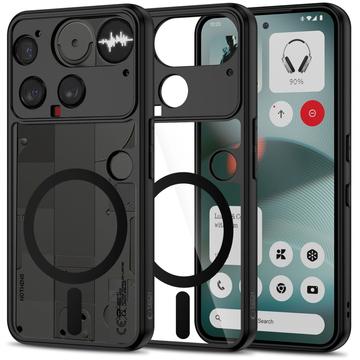 Nothing Phone (3) Tech-Protect Magmat Hoesje - MagSafe-compatibel - Zwart / Doorzichtig