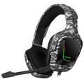 ONIKUMA K20 Camouflage Gaming Headset PS4 Hoofdtelefoon met Microfoon/Led Light - Donkergrijs