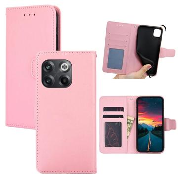 OnePlus 10T Wallet Hoesje met Magnetische Sluiting - Roze