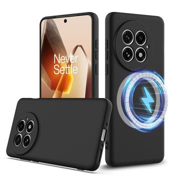 OnePlus 13 Liquid Siliconen Hoesje - MagSafe Compatibel - Zwart