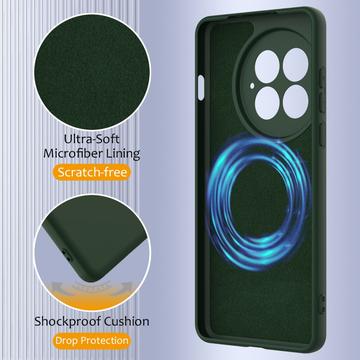 OnePlus 13 Liquid Siliconen Hoesje - MagSafe Compatibel - Donkergroen