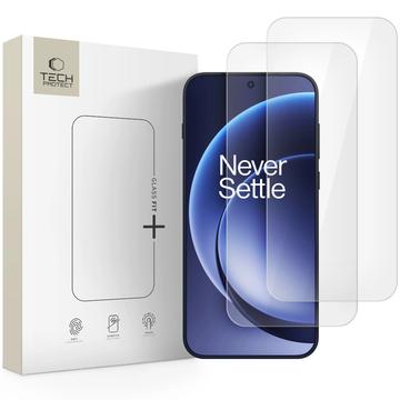 OnePlus 15 Tech-Protect Glass Fit+ Glazen Screenprotector - 2 st. - Doorzichtig