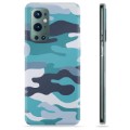 OnePlus 9 Pro TPU Hoesje - Blauw Camouflage