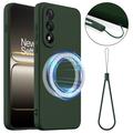 OnePlus Nord 5 Liquid Siliconen Hoesje - MagSafe Compatibel - Donkergroen