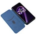OnePlus Nord CE 2 Lite 5G Flip Case - Koolstofvezel - Blauw