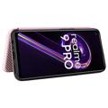 OnePlus Nord CE 2 Lite 5G Flip Case - Koolstofvezel - Roségoud