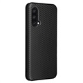 OnePlus Nord CE 5G Flip Case - Koolstofvezel - Zwart