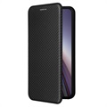 OnePlus Nord CE 5G Flip Case - Koolstofvezel - Zwart