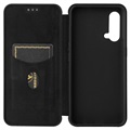 OnePlus Nord CE 5G Flip Case - Koolstofvezel - Zwart