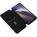 OnePlus Nord CE 5G Flip Case - Koolstofvezel - Zwart