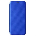 OnePlus Nord CE 5G Flip Case - Koolstofvezel - Blauw