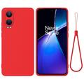 OnePlus Nord CE4 Lite/Oppo K12x Liquid Siliconen Hoesje - Rood