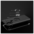 OnePlus Nord N10 5G Magneet Ring Grip / Standaard Hoesje - Zwart