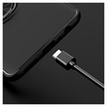 OnePlus Nord N10 5G Magneet Ring Grip / Standaard Hoesje - Zwart