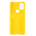 OnePlus Nord N10 5G rubberen plastic behuizing - geel