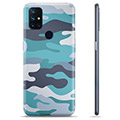 OnePlus Nord N10 5G TPU Hoesje - Blauw Camouflage