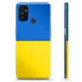 OnePlus Nord N100 TPU Hoesje Oekraïense Vlag - Geel en Lichtblauw
