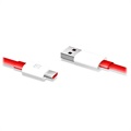 OnePlus Warp Charge Type-C Kabel 5461100011 - 1m - Rood / Wit