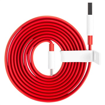 OnePlus Warp Charge Type-C Kabel 5461100012 - 1.5m - Rood/Wit