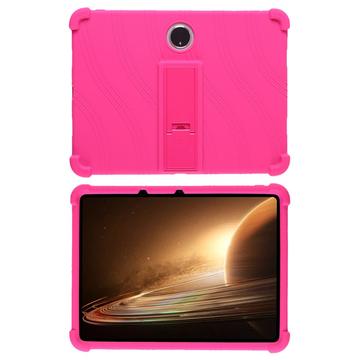 Oppo Pad 2 Siliconen hoesje met kickstand - Hot Pink