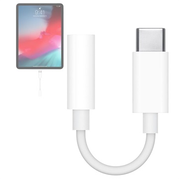 Apple USB-C/3,5 mm hoofdtelefoonaansluiting-adapter MU7E2ZM/A - wit
