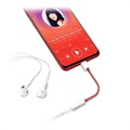 OnePlus USB-C / 3,5 mm kabeladapter - rood / wit