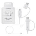 Samsung Combo Kabel EP-DG930DWEGWW - USB-C & MicroUSB - 1.5m - Wit