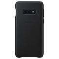 Samsung Galaxy S10e Leder Cover EF-VG970LBEGWW - Zwart