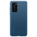 Huawei P40 siliconen hoesje 51993721 - Inktblauw
