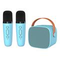 P2 Kinderkaraoke Bluetooth Speaker met 2 Microfoons - Blauw