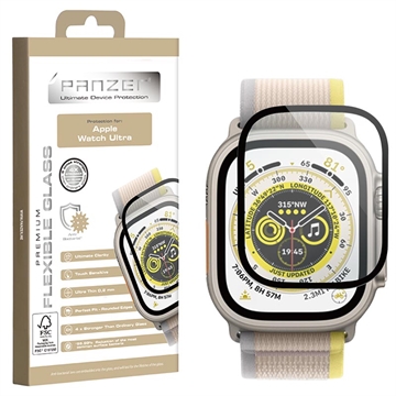Panzer Flexibel Glas Samsung Galaxy Watch4 Screenprotector - 40mm - Zwart