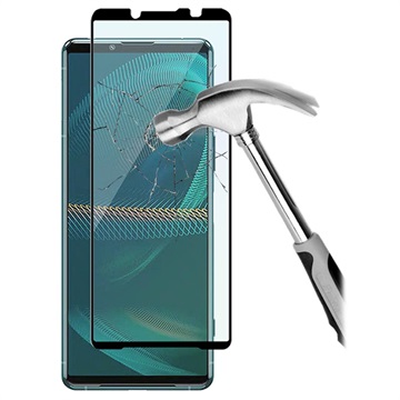 Panzer Premium Full Fit Sony Xperia 5 III Screenprotector - Zwart