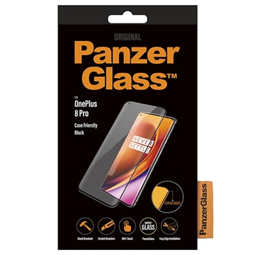 PanzerGlass Case Friendly OnePlus 8 Pro Screenprotector - Zwart