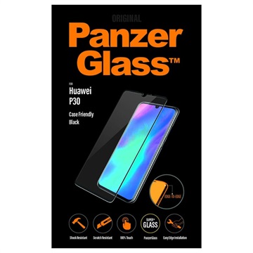 PanzerGlass Case Friendly Huawei P30 Screenprotector - Zwart