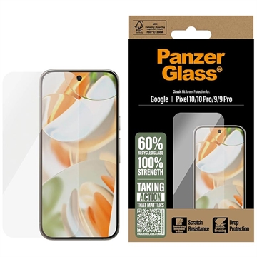 Google Pixel 10/10 Pro/9/9 Pro PanzerGlass Classic Fit Glazen Screenprotector