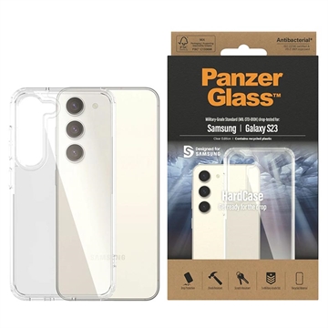 Samsung Galaxy S23 5G PanzerGlass HardCase Antibacterieel Hoesje - Doorzichtig