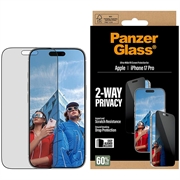 iPhone 17 Pro PanzerGlass Ultra-Wide Fit EasyAligner 2-Way Privacy Glazen Screenprotector - 9H - Zwarte rand