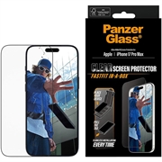 iPhone 17 Pro Max PanzerGlass Ultra-Wide Fit m. FastFit In-A-Box Glazen Screenprotector - 9H - Zwarte rand