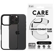 iPhone 16 Pro PanzerGlass Care Urban Combat Hoesje - Zwart / Doorzichtig