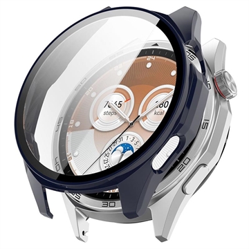 Huawei Watch GT 6 Plastic Hoesje met Glazen Screenprotector - 46mm - Blauw