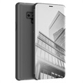 Luxury Series Mirror View Samsung Galaxy Note9 Flip Case - Zwart