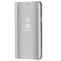 Huawei Mate 10 Luxury Mirror View Flip Case - Zilver