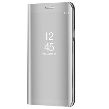 Huawei Mate 10 Luxury Mirror View Flip Case - Zilver
