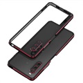 Polar Lights Style Sony Xperia 10 IV Metalen Bumper - Zwart / Rood