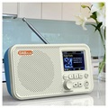 Draagbare DAB-radio & Bluetooth-luidspreker C10 - Wit / Blauw