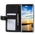 Samsung Galaxy Note8 Premium Portemonnee Hoesje met Standaardfunctie - Zwart