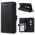 Premium Sony Xperia XZ2 Wallet Case met Standaardfunctie - Zwart