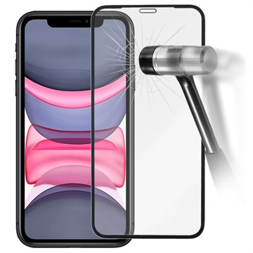 Prio 3D iPhone XR / iPhone 11 Screenprotector van gehard glas - Zwart