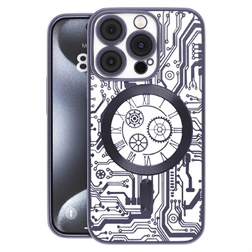 iPhone 16 Pro Max Prio Elegant Mag Hoesje met Camera Lens Beschermer - Zwart