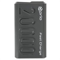 Prio Fast Charge Powerbank - 2xUSB-A, USB-C - 20000mAh - Zwart